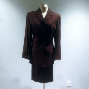 Vintage Kasper Two Piece Skirt Suit